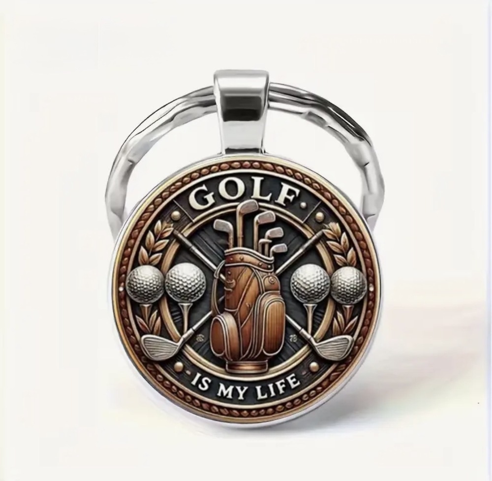 3/$25 Golf Is My Life Stainless Steel Keychain NEW